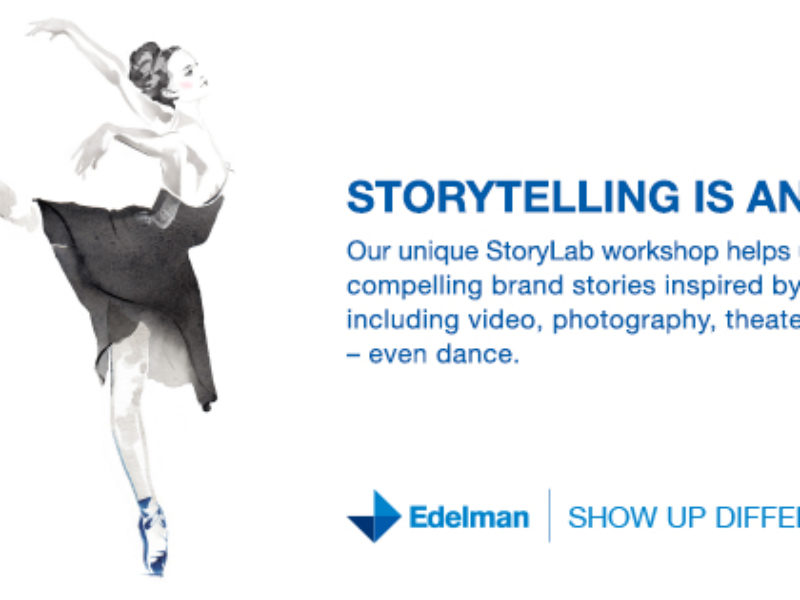 Blogroll: Edelman – “It’s an extraordinary way of breaking down barriers to what a story can be and how it can be told.”